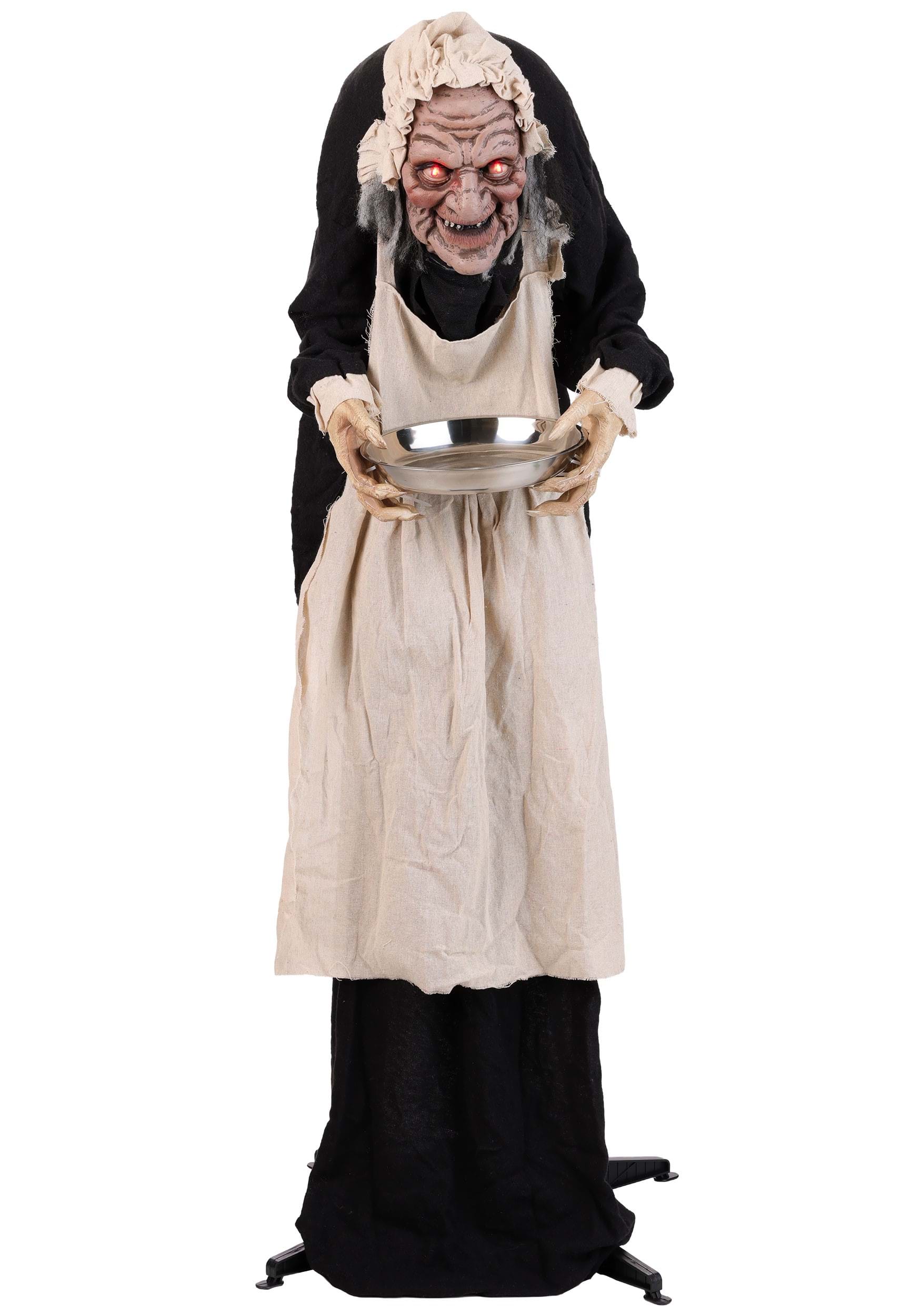 UPC 889851202388 product image for 5FT Greeter Old Lady Hag Animated Decoration - Scream Saver | Halloween Animatro | upcitemdb.com