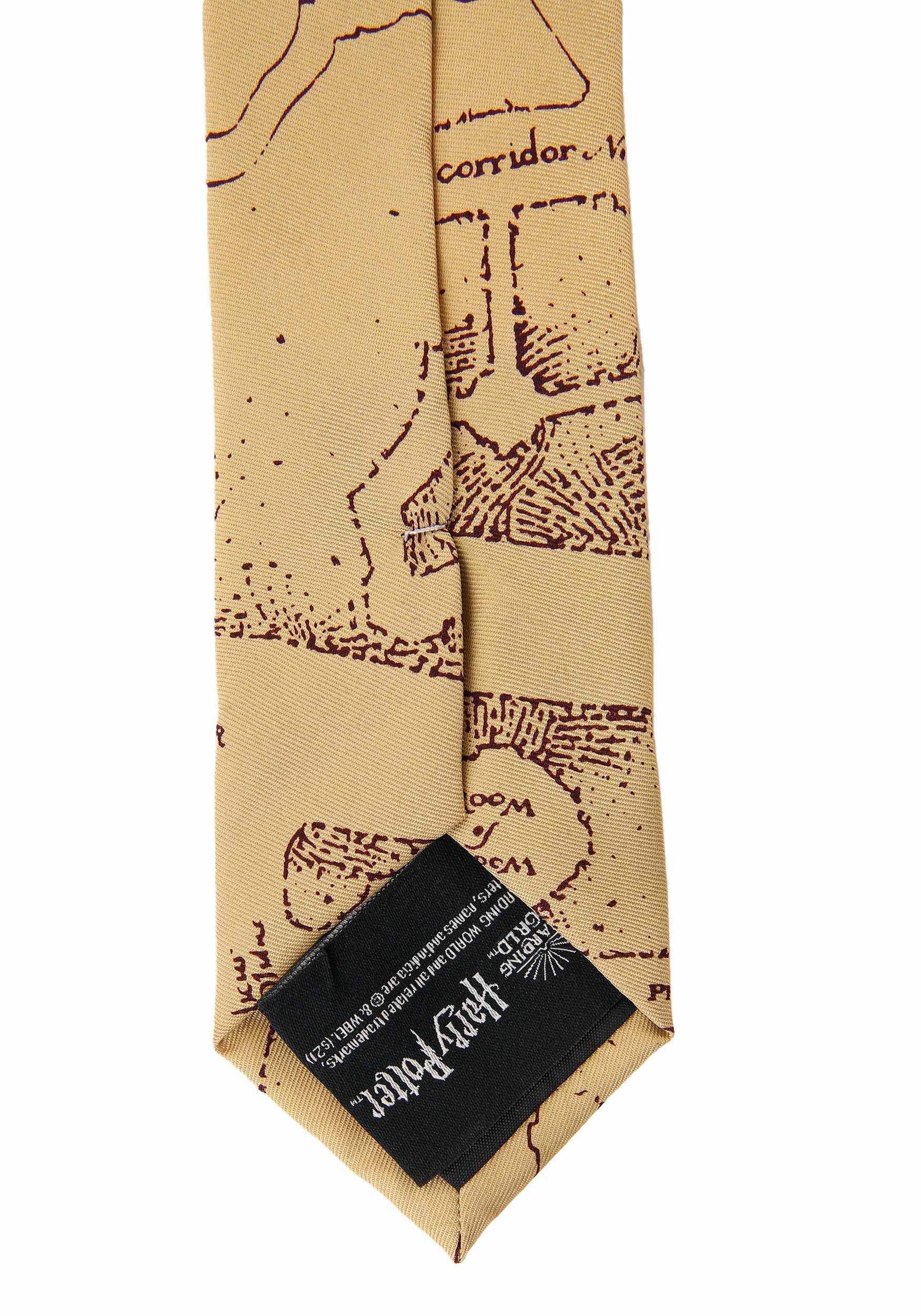 Adult Harry Potter Marauders Map Necktie