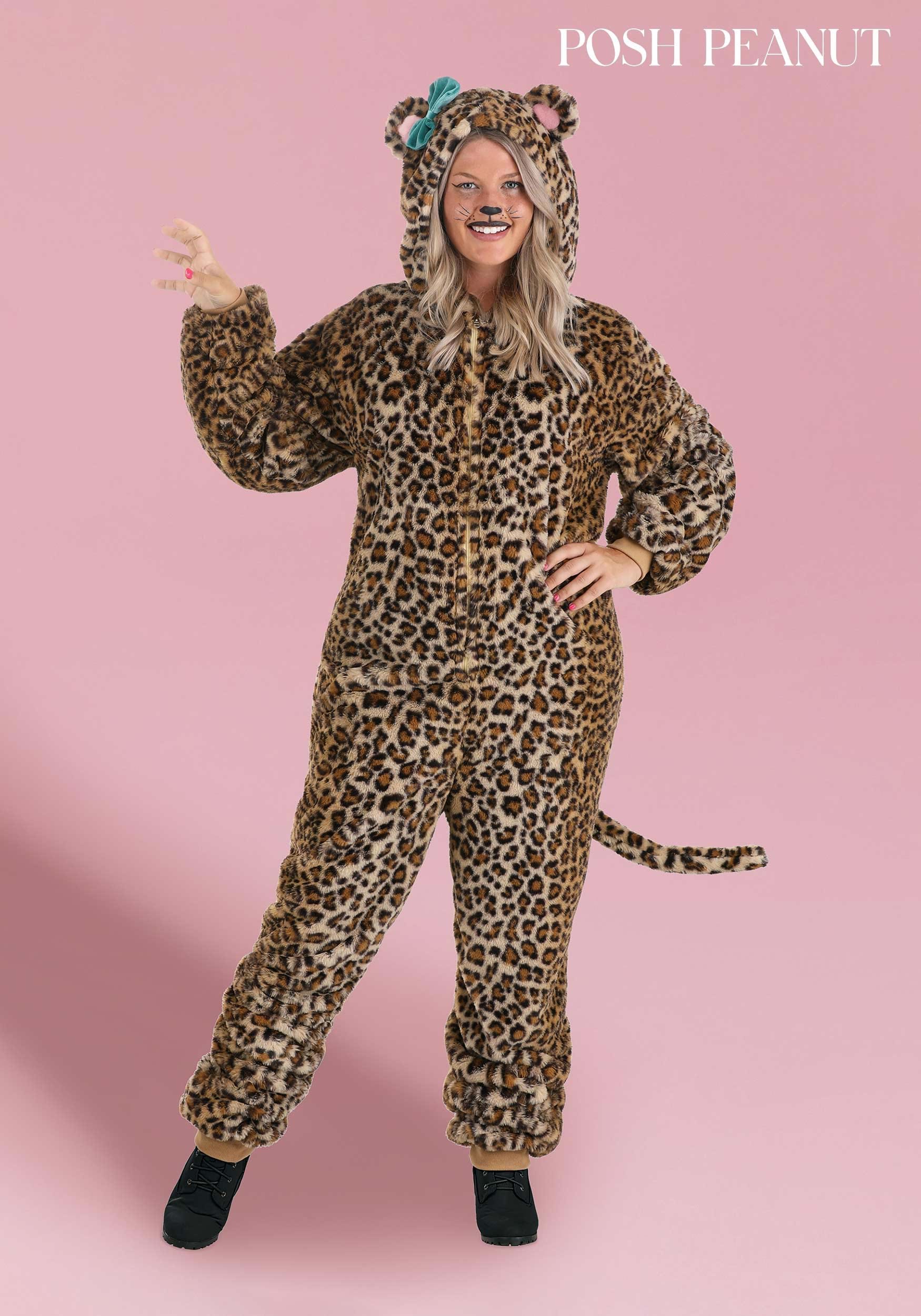 Alcanzar difícil Haiku Posh Peanut Adult Plus Size Lana Leopard Costume