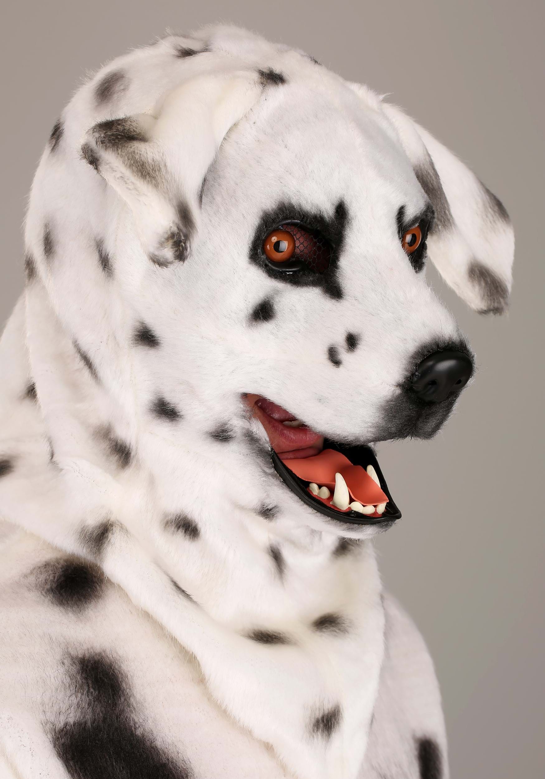 Adults Dalmatian Suit With Mouth Mover Mask