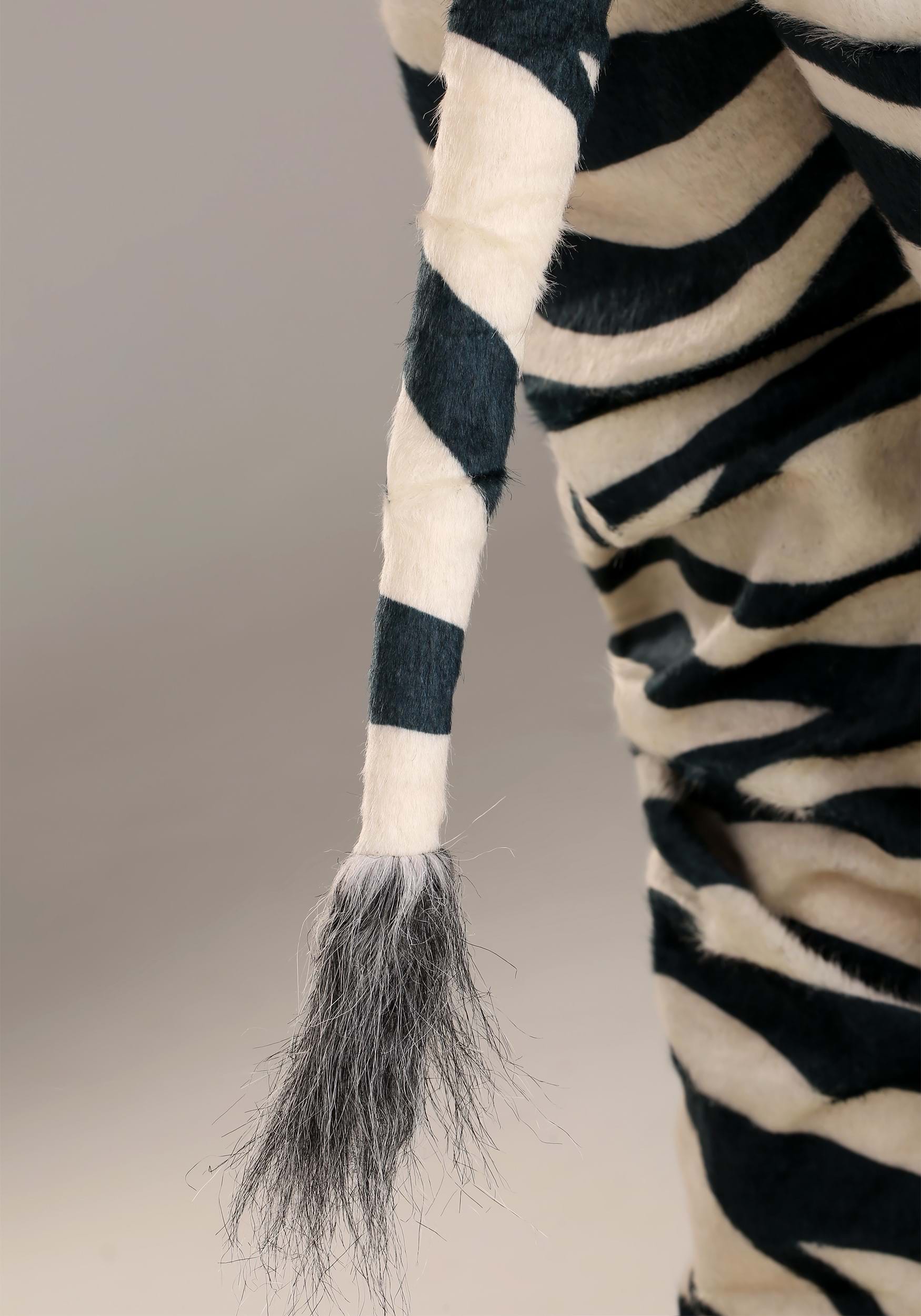Zebra Suit With Mouth Mover Mask For Adults