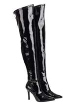 Women's Black Patent Over the Knee Boots Alt 2