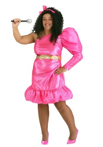 Plus Size 80s Pink Pop Star Costume