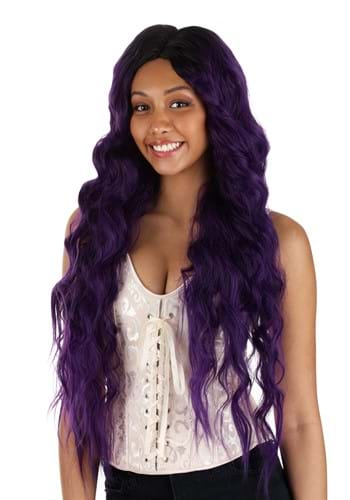 Dark Purple Long Wavy Wig