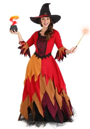 Womens Autumn Harvest Witch Costume