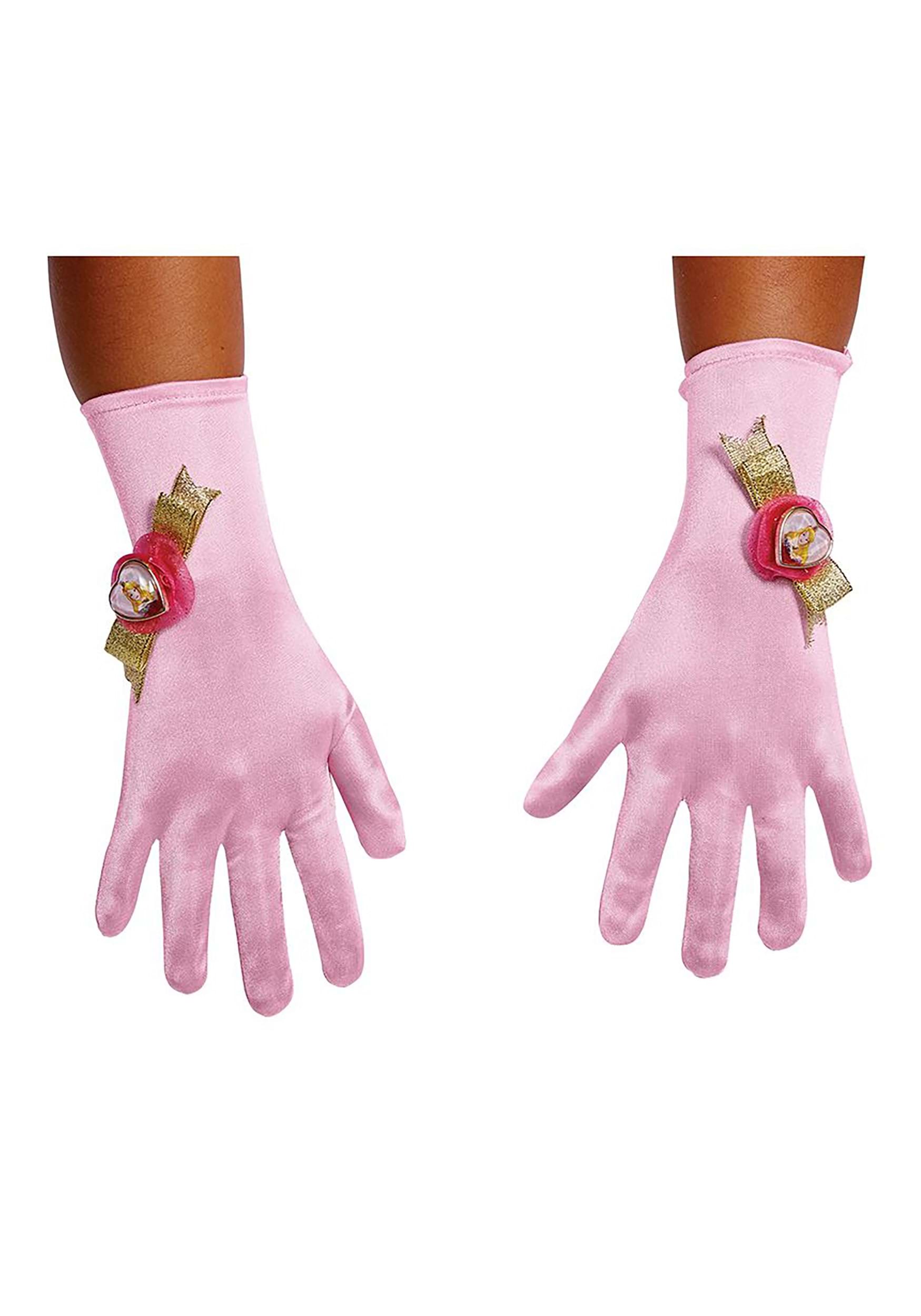 Child Sleeping Beauty Aurora Gloves , Sleeping Beauty Accessories