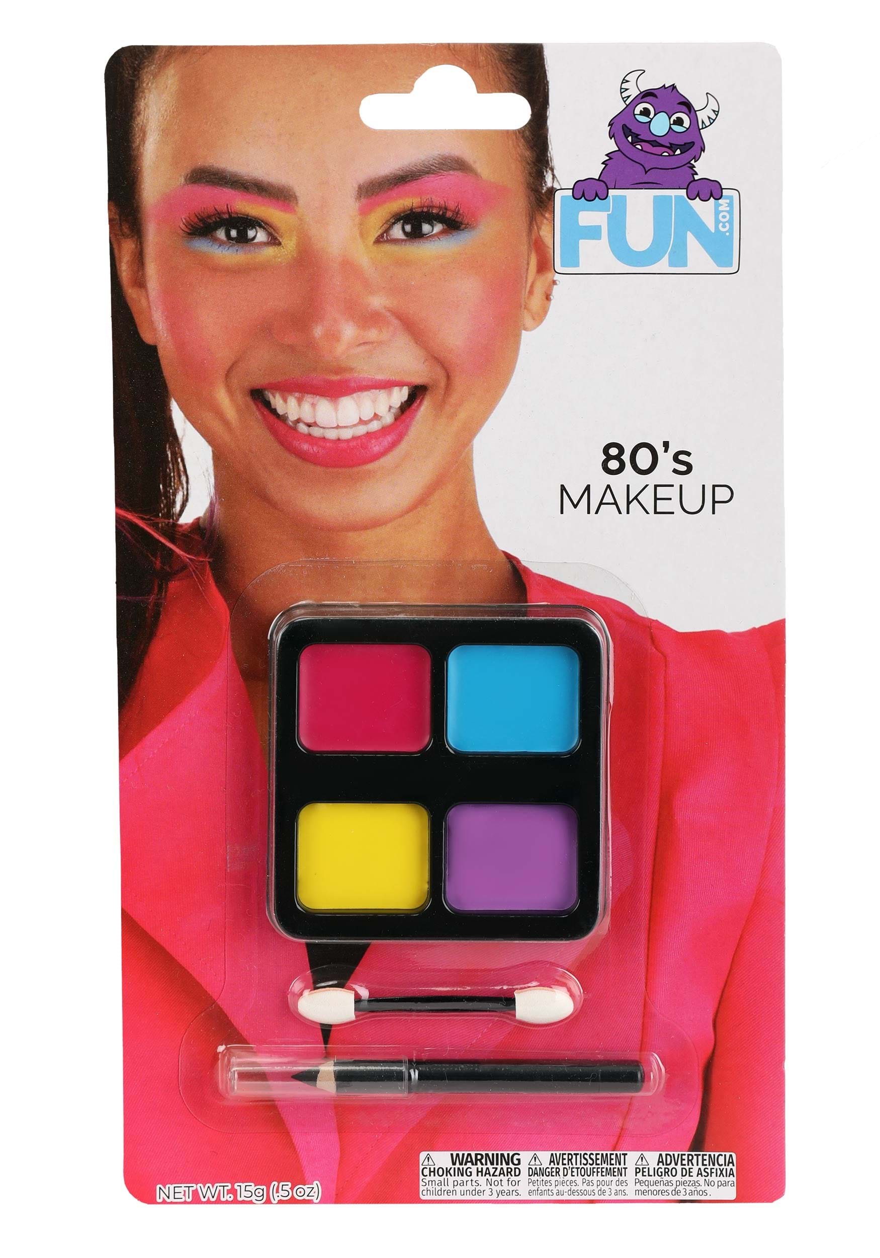 1980s Inspired Neon Makeup Kit , Fancy Dress Costume Makeup Kit