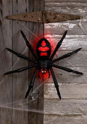 Halloween Spider Webs and Plastic Spiders - Spiderweb Decorations