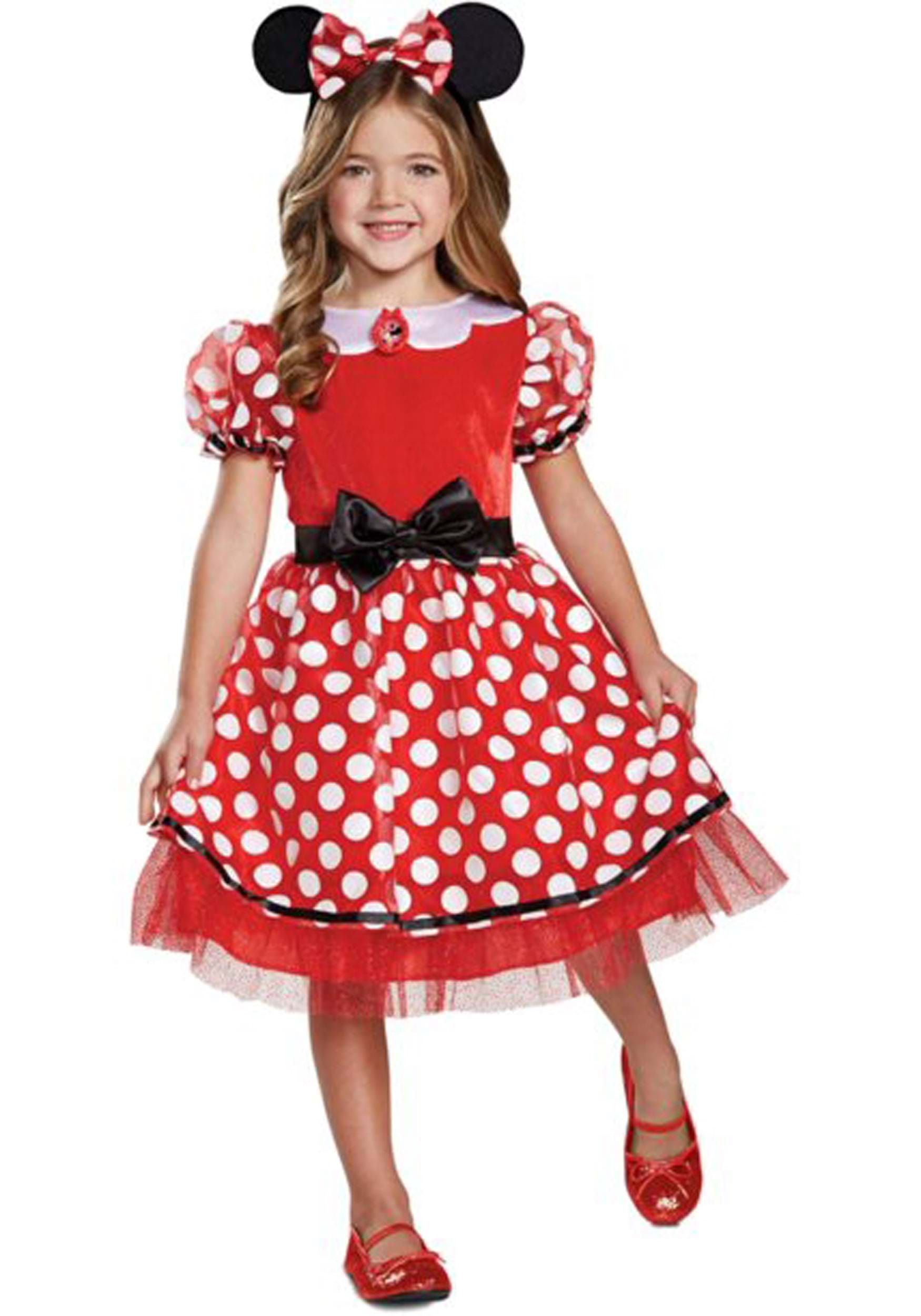 Classic Minnie Mouse Girl's Fancy Dress Costume