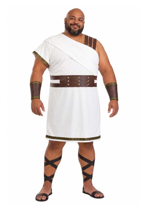 Plus Size Deluxe Greek Warrior Costume for Men New Main