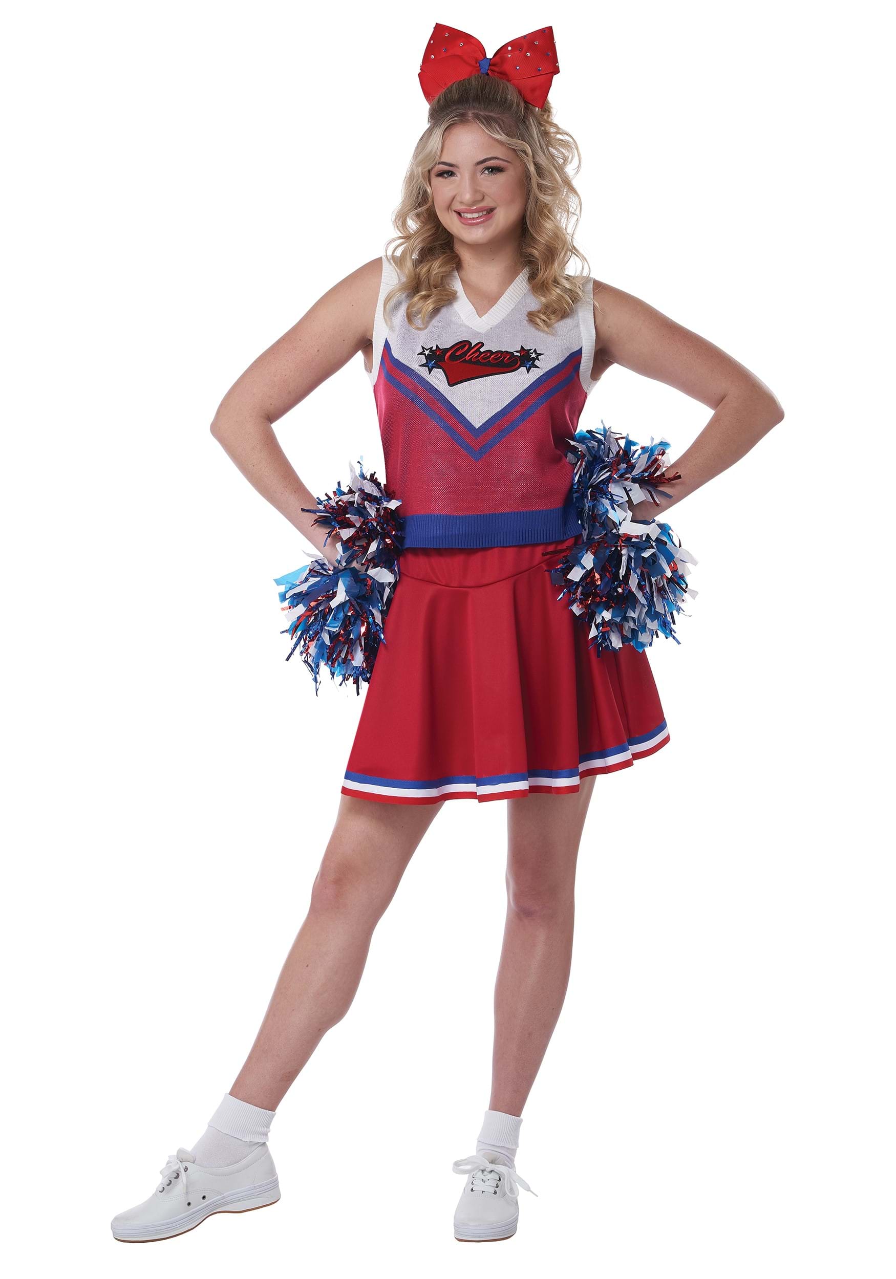 Spunky Cheerleader Fancy Dress Costume For Women