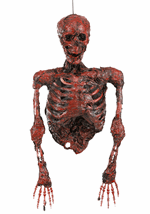 Hanging half skeleton w/red light Alt 1