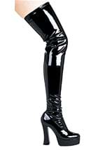 Women's Patent Faux Leather Thigh High Boots