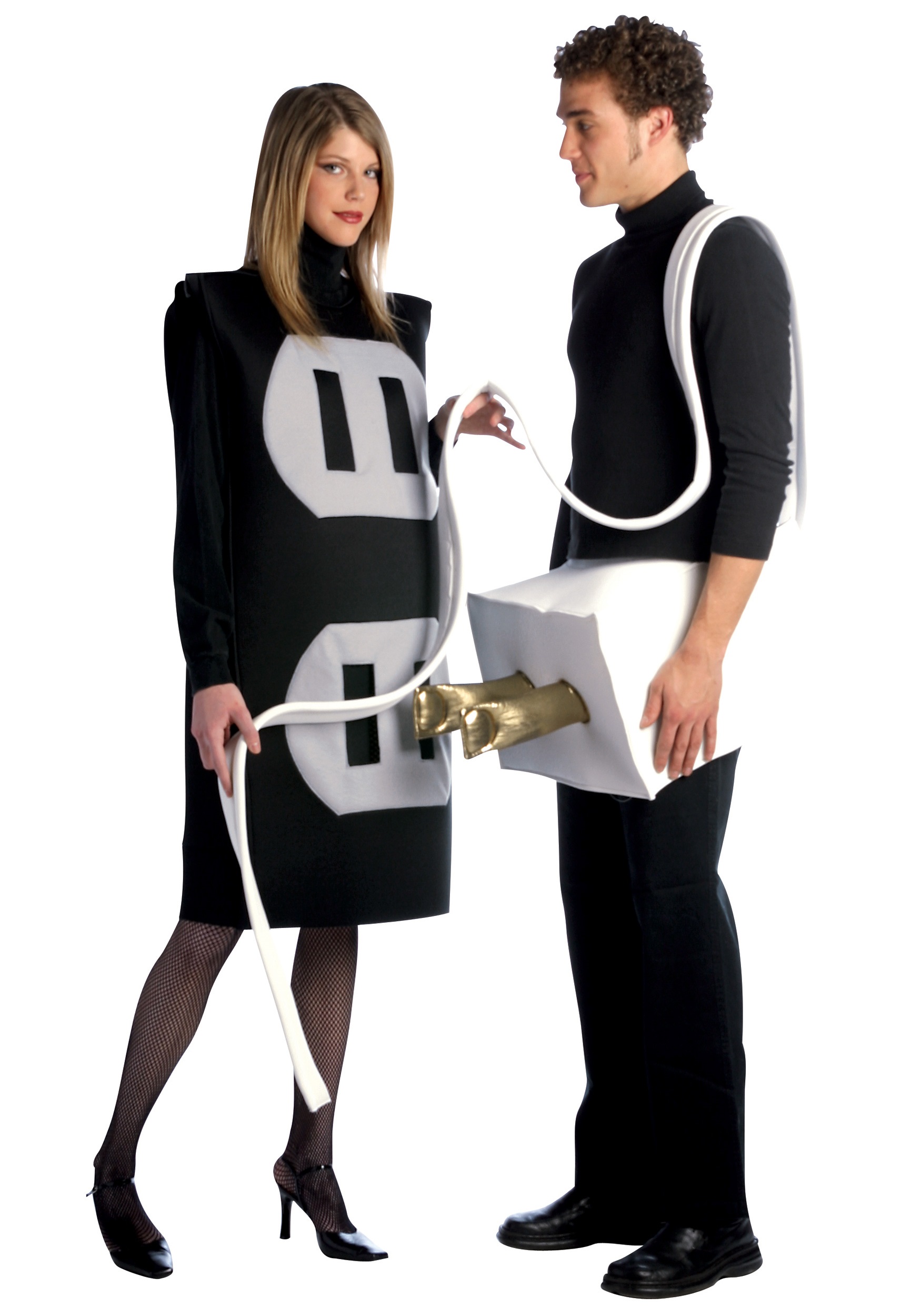 Plug And Socket Fancy Dress Costume - Funny Couples Fancy Dress Costume Ideas