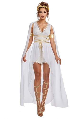 Women's Deluxe Athenian Greek Goddess Dress Costume - Gold Dress +Cloak 2  Piece Outfits for Halloween Egyptian Cosplay