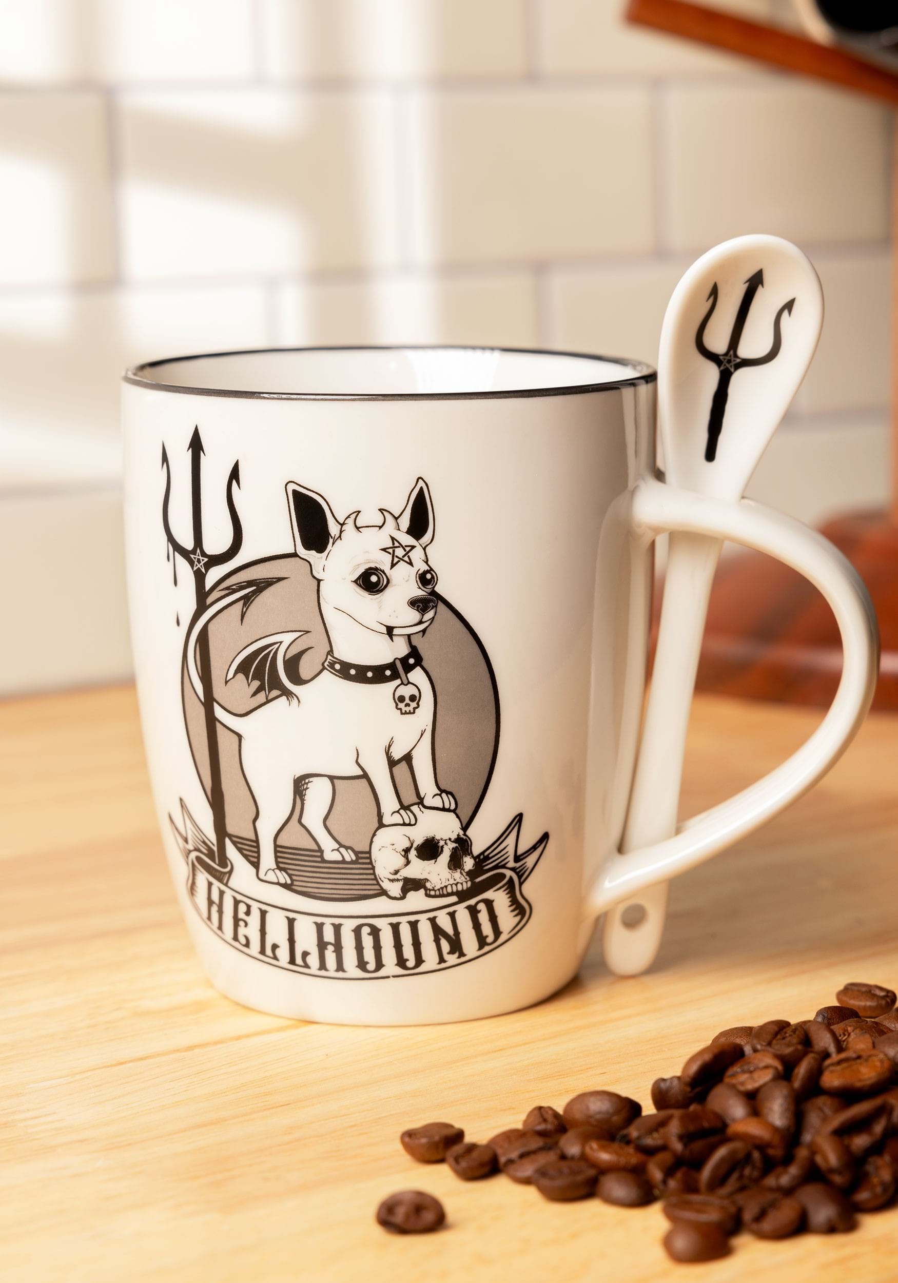 Hellhound Mug With Spoon