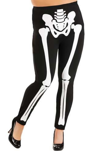 Plus Size Classic Skeleton Leggings