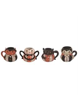 Johanna Parker Bat, Spider, Cat, Vampire Mug Set