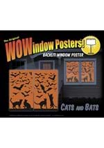 Cats & Bats Silhouette Window Poster Alt 3