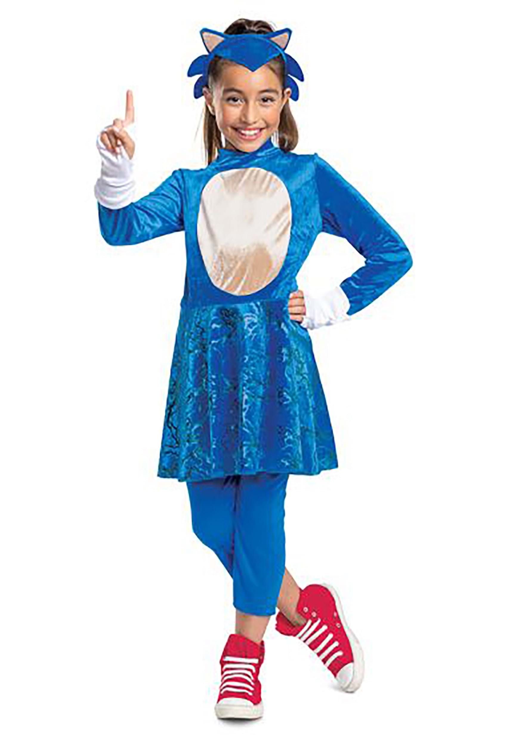 Girl's Sonic 2 The Movie Sonic Fancy Dress Costume