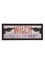 Wooden Witch Bar Sign
