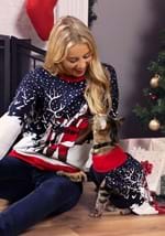 Santa and Reindeer Dog Sweater Alt 3