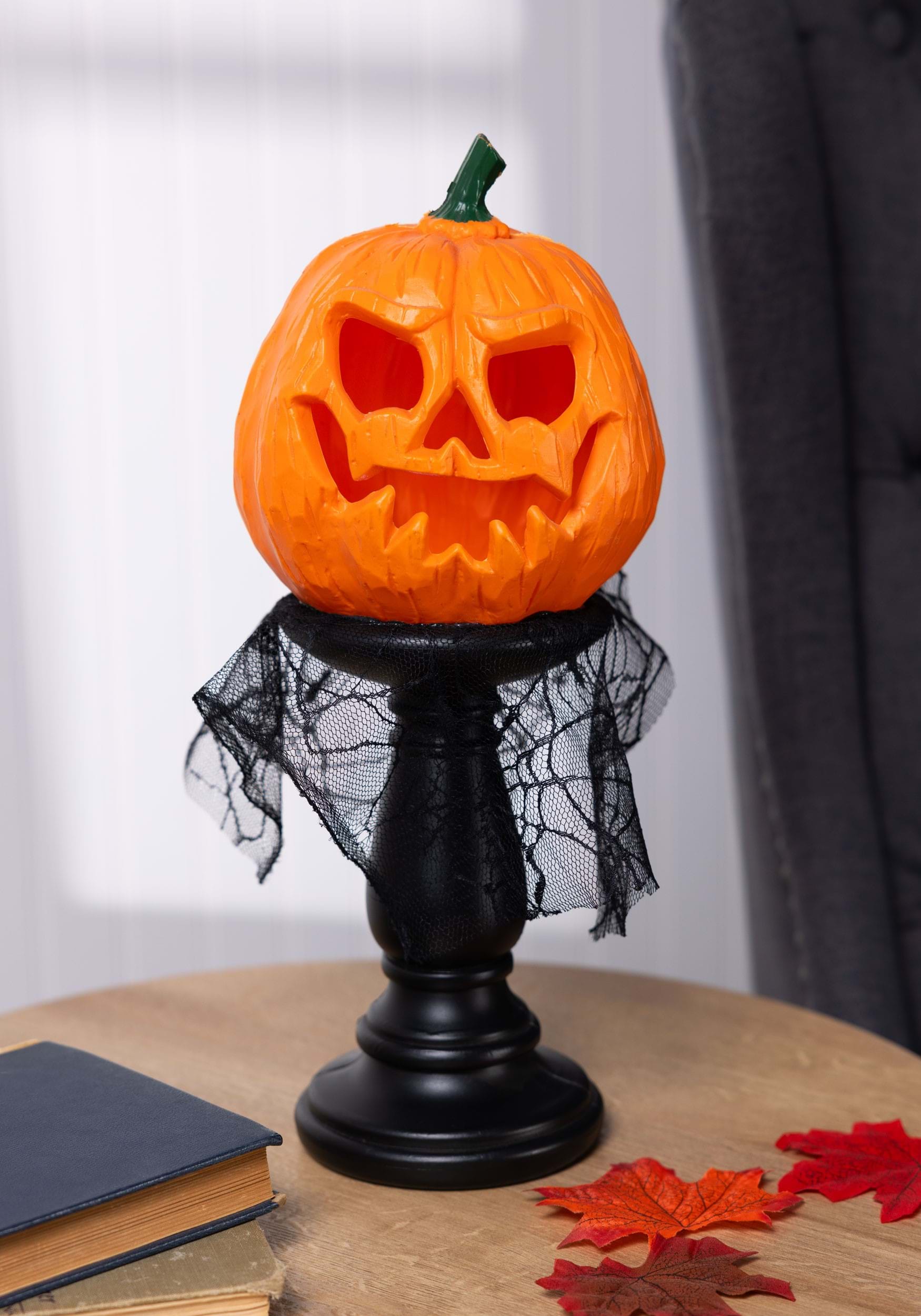 Pumpkin Candle Lamp with Light and Sound