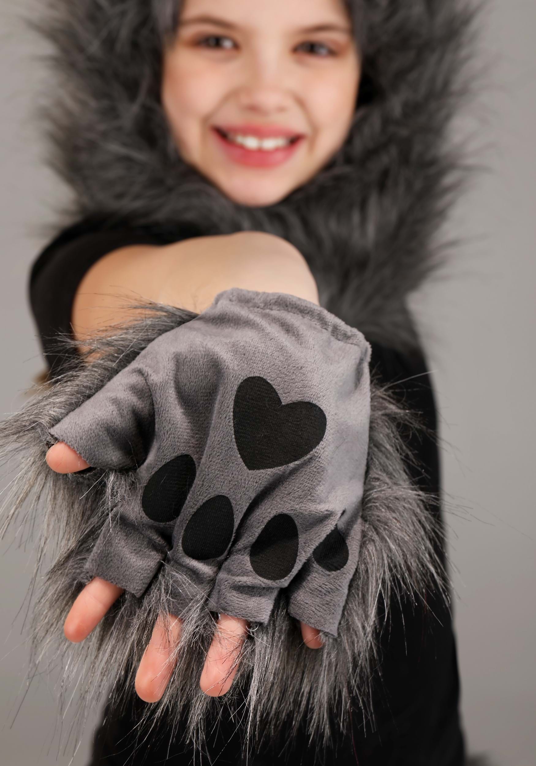 Wolf Hood, Hands & Tail Fancy Dress Costume Kit