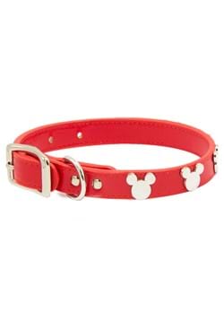 Mickey Mouse Head Icon Vegan Leather Dog Collar