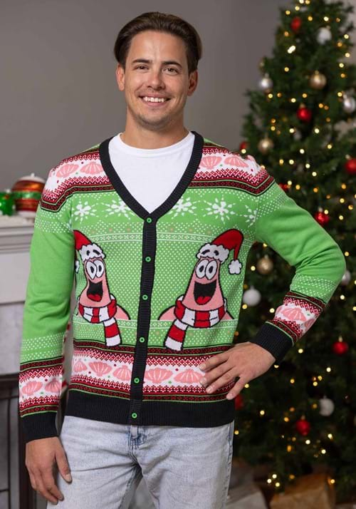 SPONGEBOB PATRICK UGLY CHRISTMAS CARDIGAN