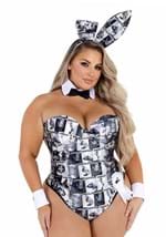 Plus Size Women's Playboy Bunny Cover Girl Costume