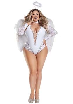Womens Sexy Plus Size Sparkle Angel Costume