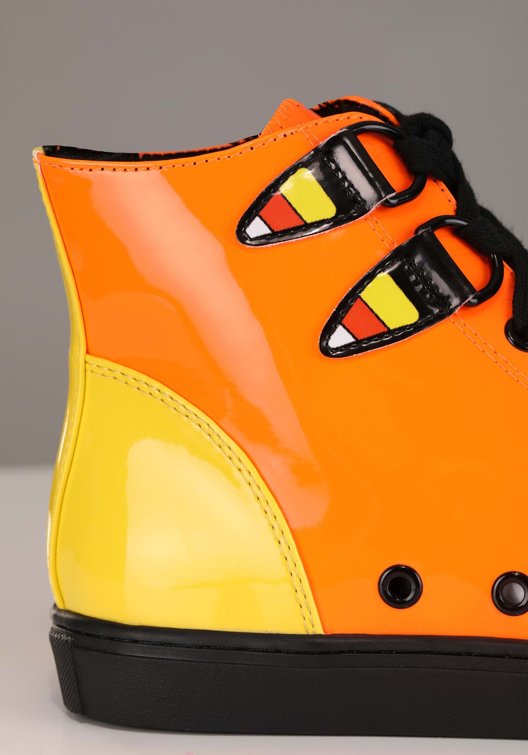 Candy Corn Chelsea Patent High Top Sneakers