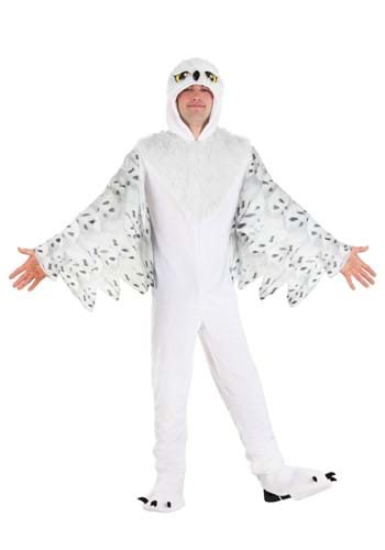 Adult Plush White Owl Costume