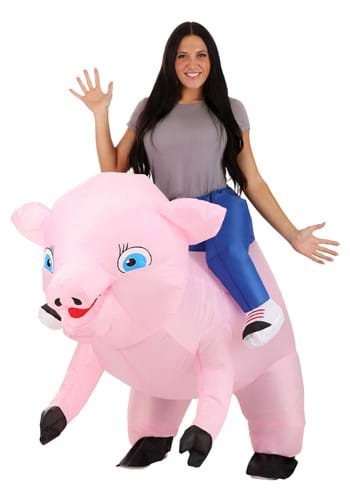 Adult Inflatable Ride-On Pig Costume