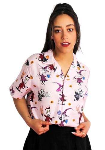 Cakeworthy NBC Trick or Treaters Womens Camp Shirt
