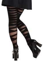 Black Banded Gothic Tights Alt 1