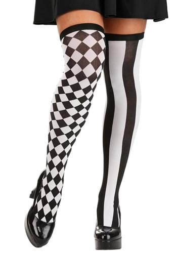 Women's Harlequin Thigh High Tights