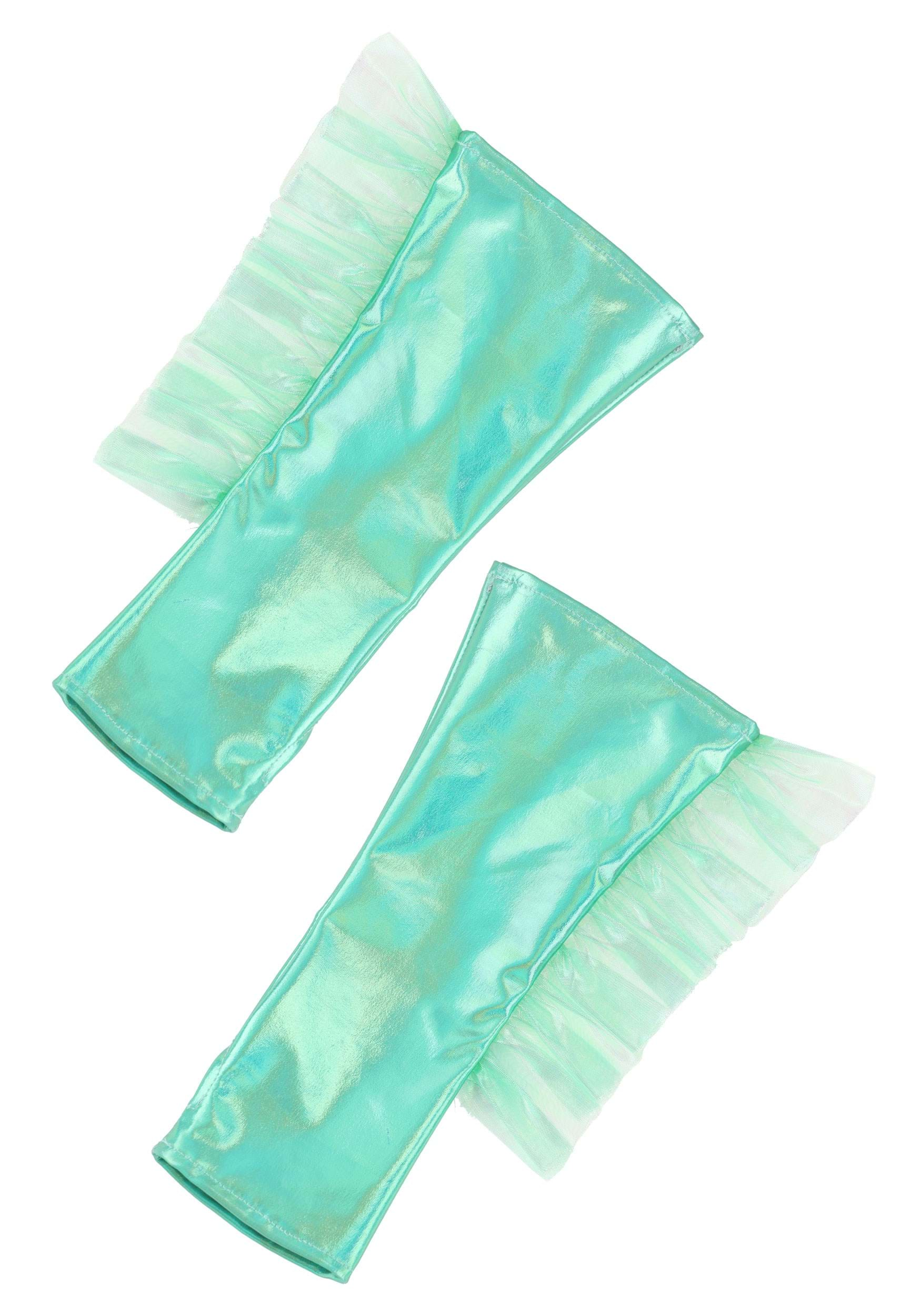 Mermaid Fingerless Fancy Dress Costume Gloves , Mermaid Accessories