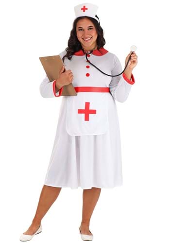 Women's Plus Classic Nurse Costume