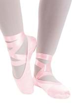 Adult Faux Satin Ballet Slipper