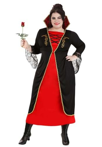 Womens Plus Classic Vampire Costume