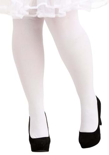 Plus Size White Stockings/Tights