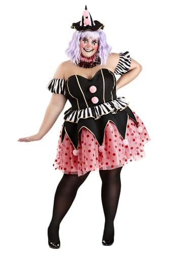 Women's Plus Size Cupcake Clown Costume