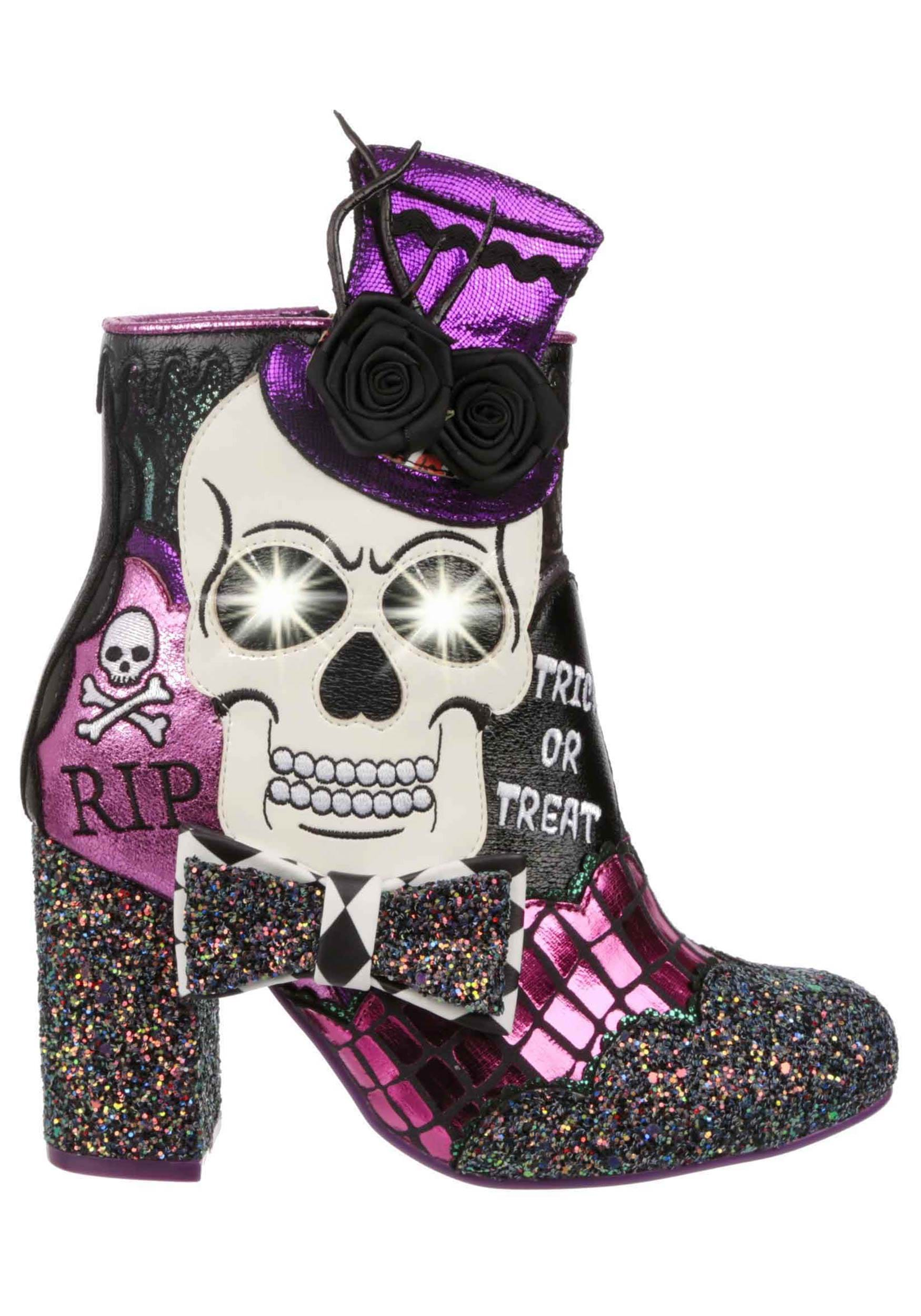 Dance Of The Dead Irregular Choice Ankle Boot Heel