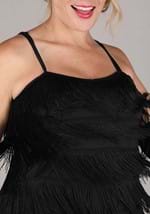 Women's Black Fringe Flapper Costume Alt 2