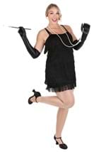 Women's Black Fringe Flapper Costume Alt 3