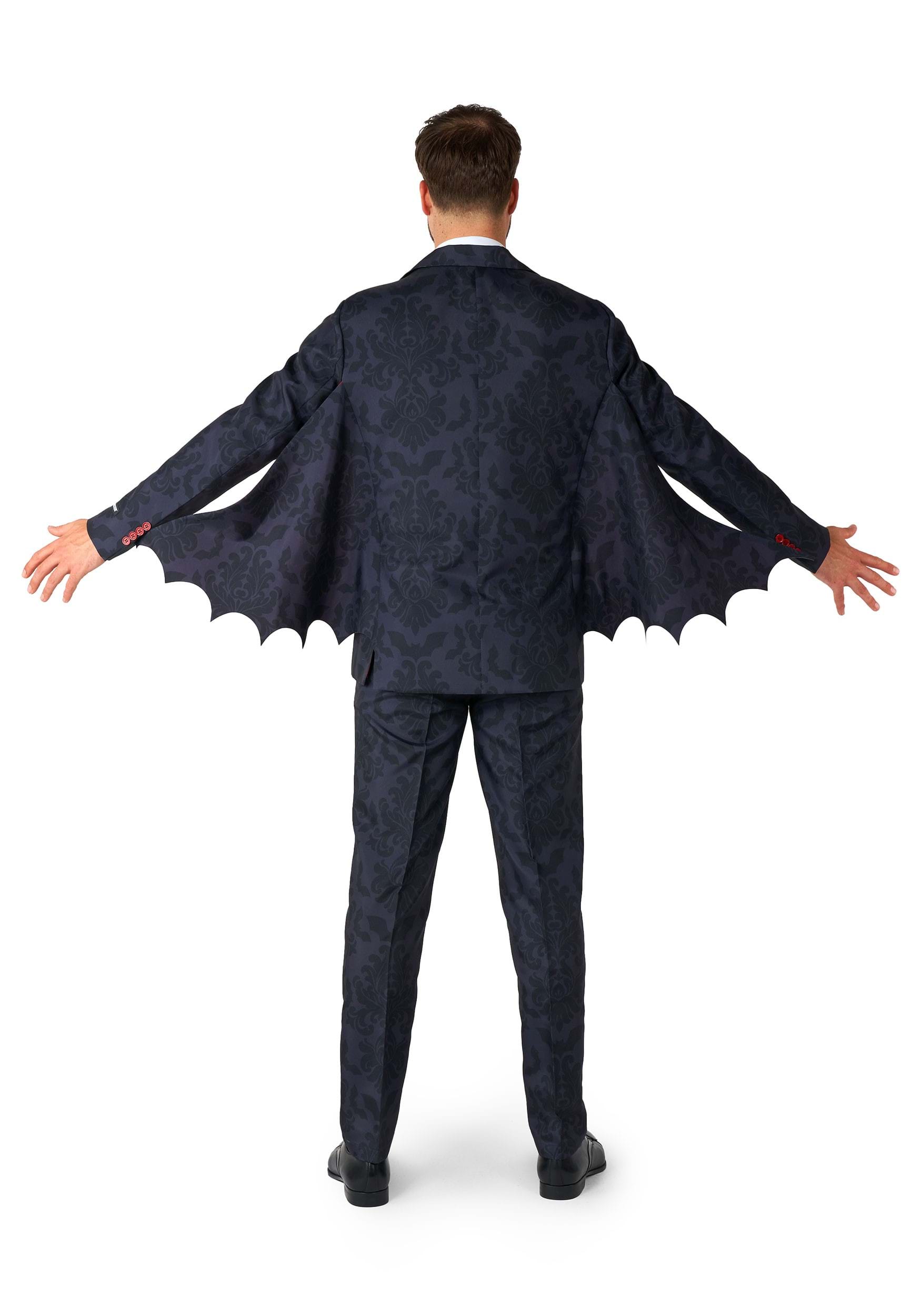 Suitmeister Men's Victorian Vampire Black Fancy Dress Costume Suit , Vampire Fancy Dress Costumes