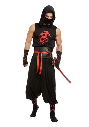 Mens Plus Size Sexy Ninja Costume
