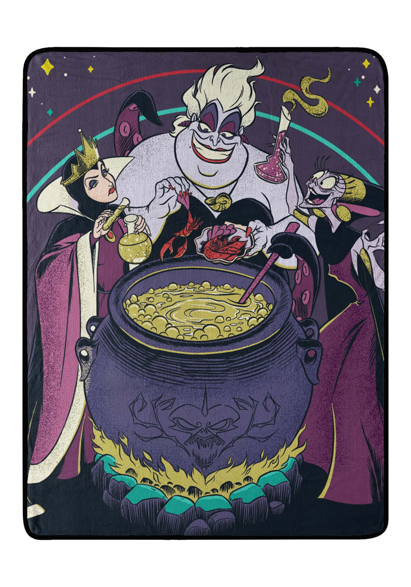 Disney Villains Cooking Up Trouble Micro Raschel Throw , Disney Blankets